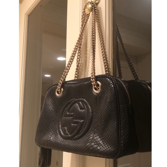 🖤Gucci Soho Snakeskin Python Bag🖤 Authentic - Picture 3 of 12